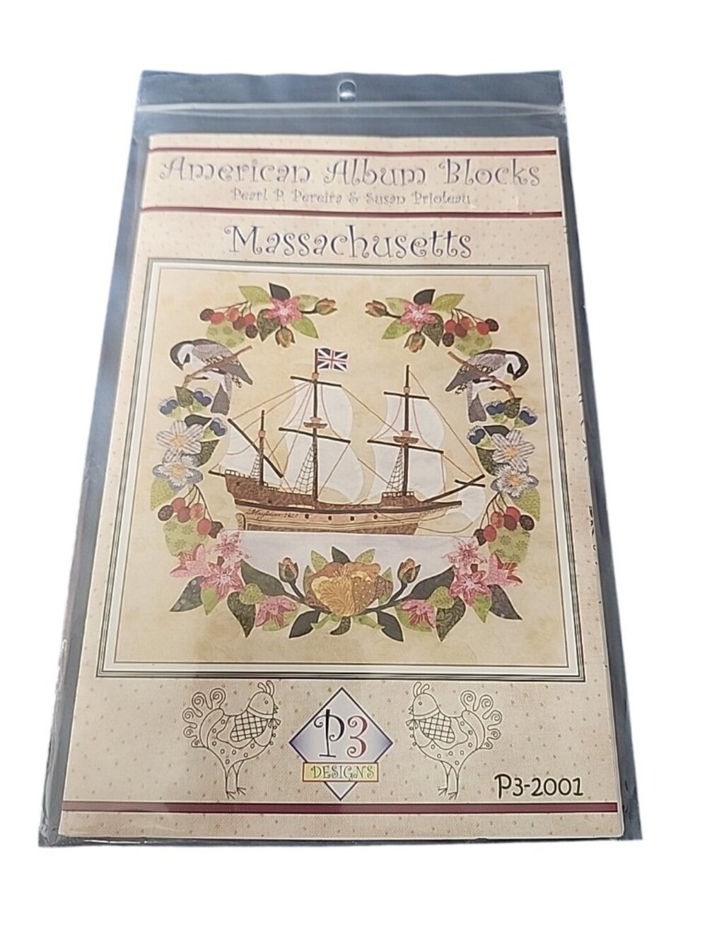 P3 Designs American Album Blocks Quilting Massachusetts Pattern Only Mayflower